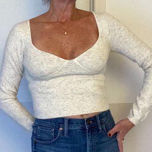 Wilfred corset fitting oatmeal sweater - NEW